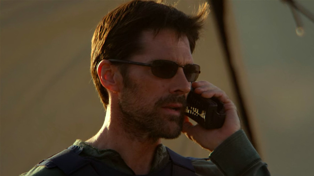 Thomas Gibson Hotch cell phone sunglasses