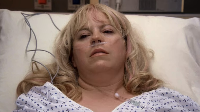 Penelope Garcia lies in hospital bed