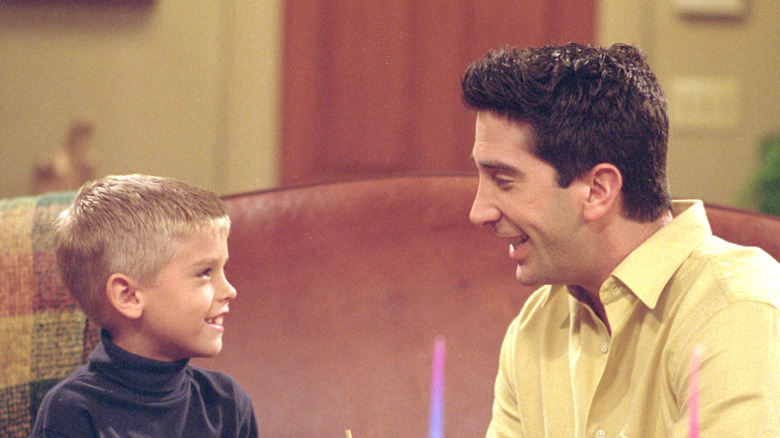 Ross and his son Ben smiling