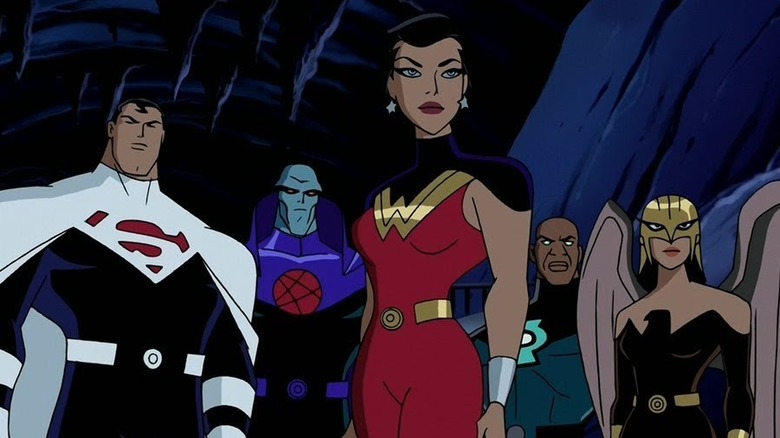 The Justice Lords standing together