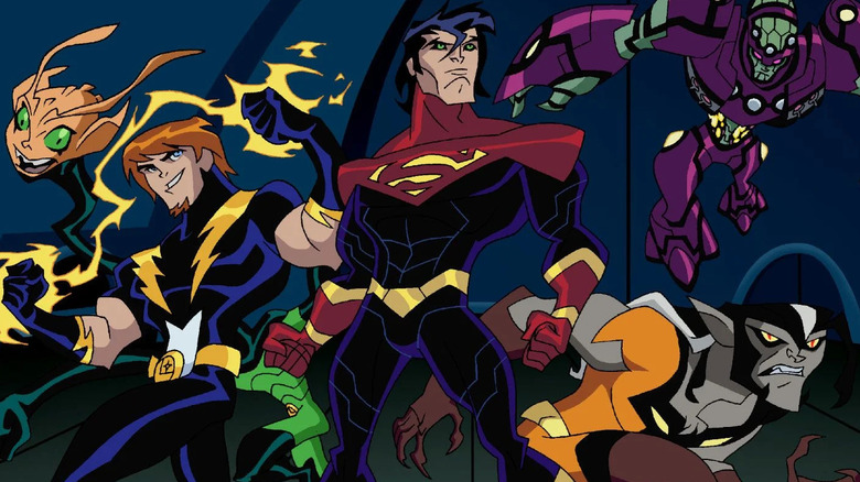 Legion of Super Heroes in various poses