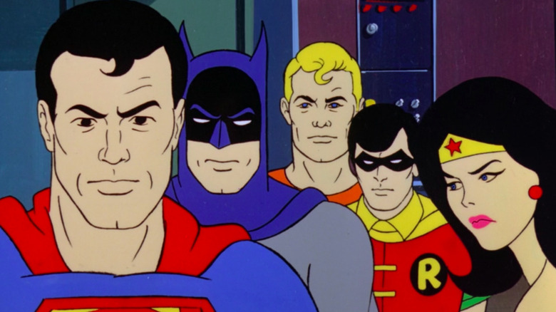 The Super Friends look forward, concerned