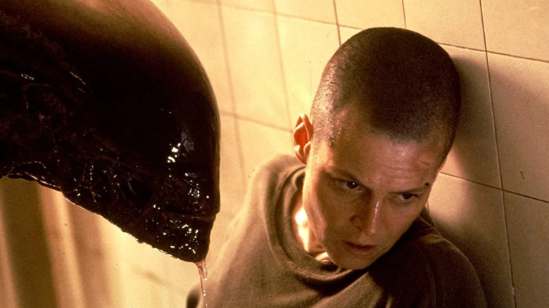 The xenomorph terrorizes Ripley in "Alien 3"