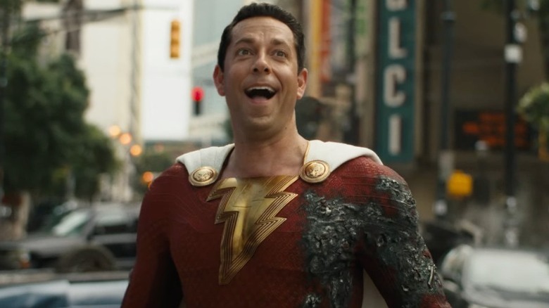 Shazam smiling