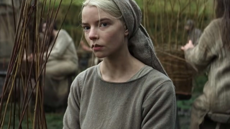 Anya Taylor-Joy wears headscarf