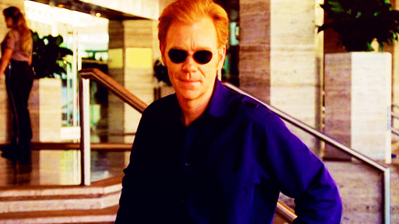 Horatio Caine standing on some stairs