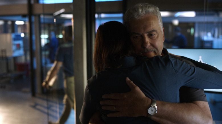 Sara and Grissom hugging in "CSI: Vegas"