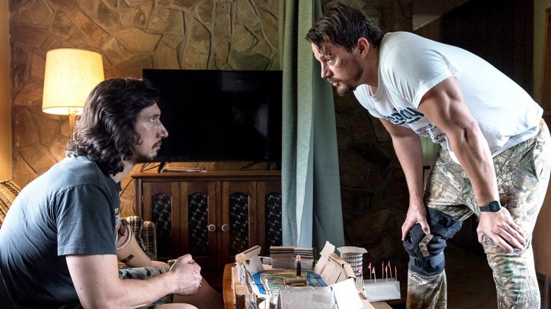 Adam Driver and Channing Tatum in Logan Lucky