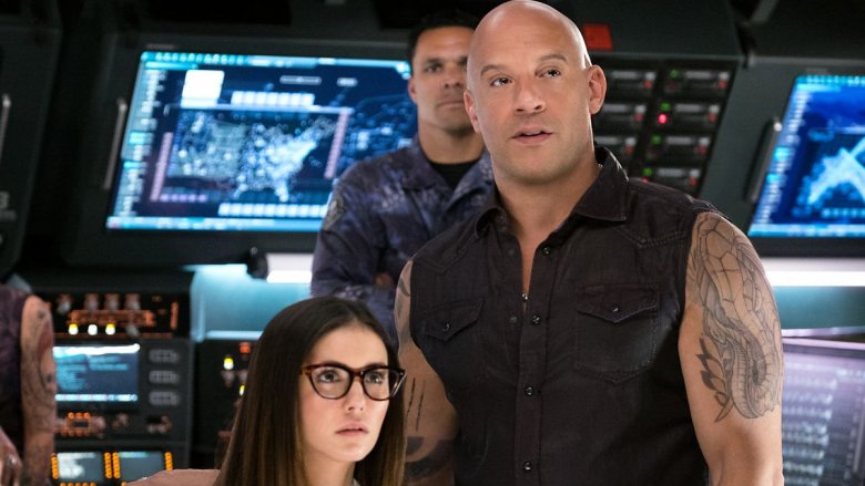 Vin Diesel and Nina Dobrev in xXx: The Return of Xander Cage