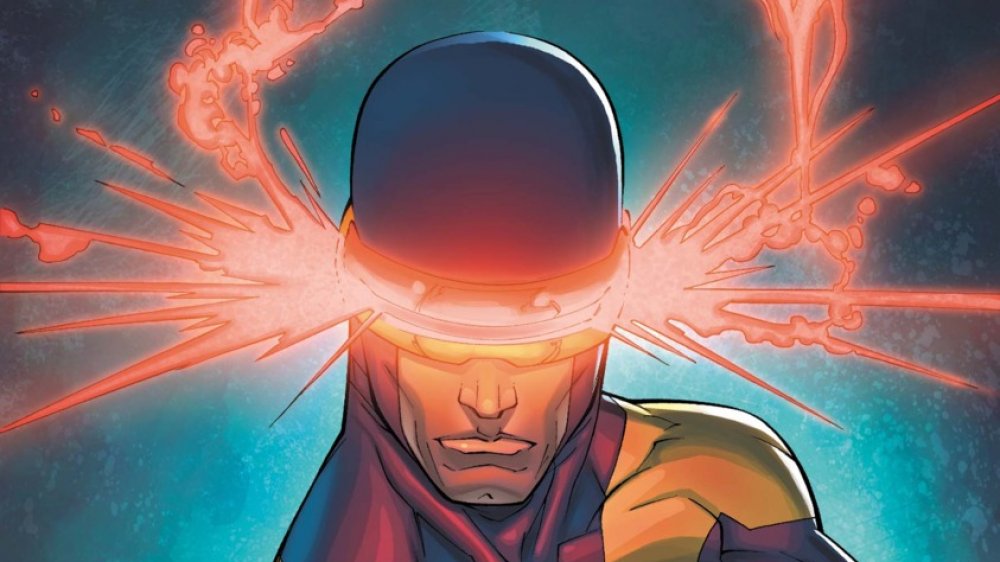 Scott Summers, AKA Cyclops, unleashing his optic blasts