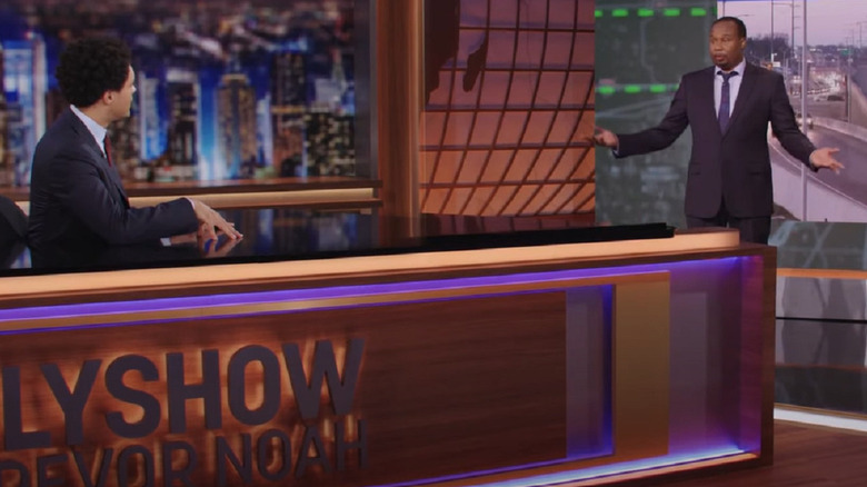 Trevor Noah and Roy Wood Jr. on The Daily Show