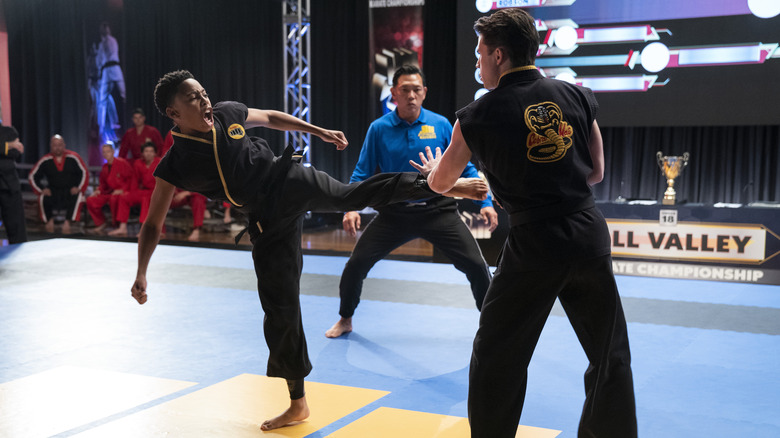 Dallas Dupree Young fighting in Cobra Kai