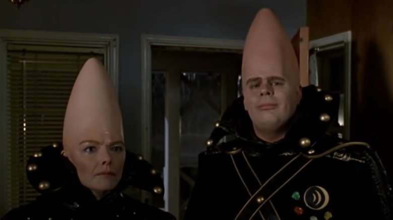 Jane Curtain and Dan Aykroyd in Coneheads