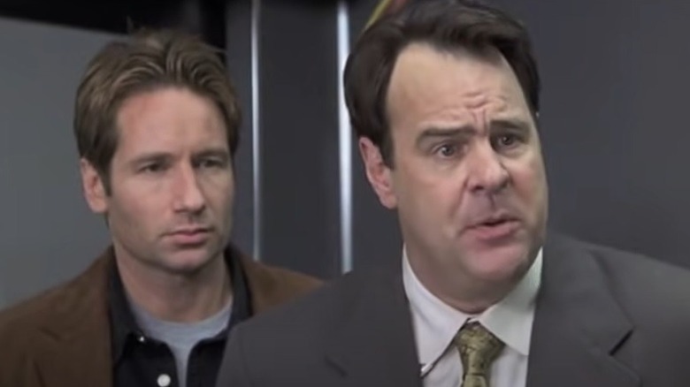 David Duchovny and Dan Aykroyd in Evolution