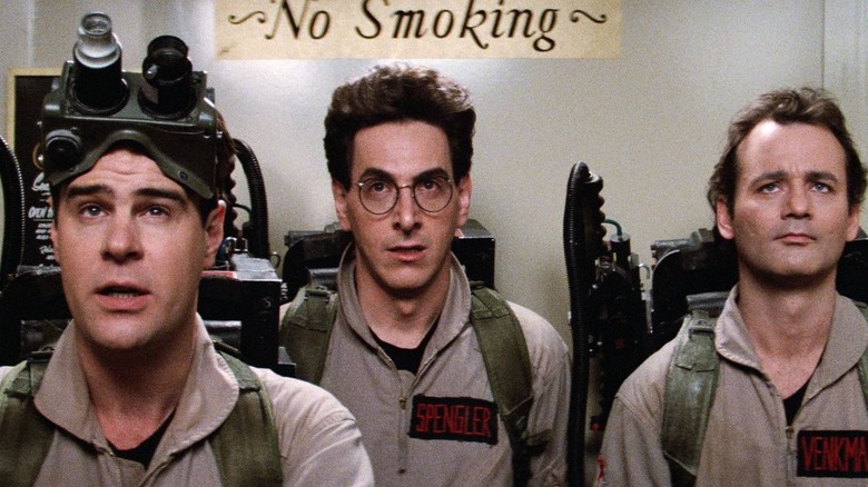 Dan Aykroyd, Harold Ramis, and Billy Murray in Ghostbusters