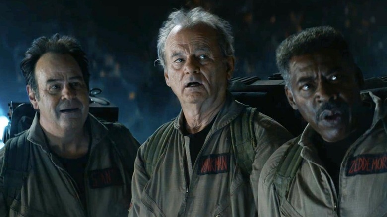 Dan Aykroyd, Bill Murray, and Ernie Hudson in Ghostbusters: Afterlife