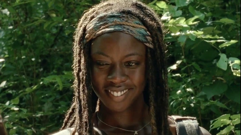 Michonne smiling