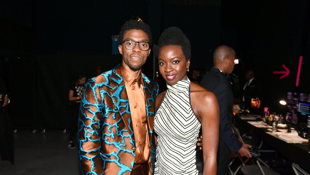 Danai Gurira and Chadwick Boseman