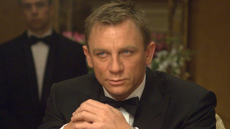 Bond sitting at a poker table