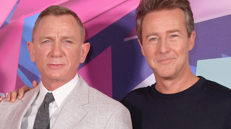 Ed Norton and Daniel Craig on the red carpet