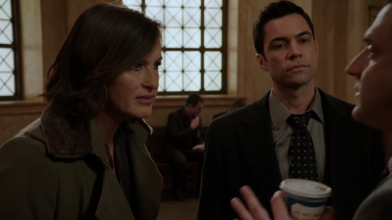 Benson and Amaro talking