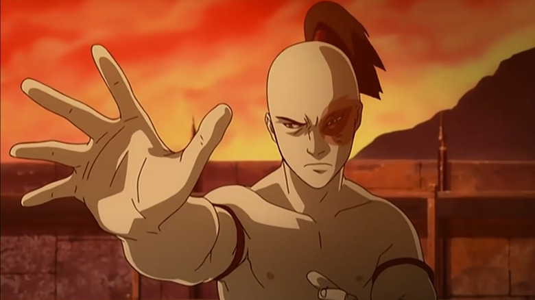 Zuko getting ready for fight