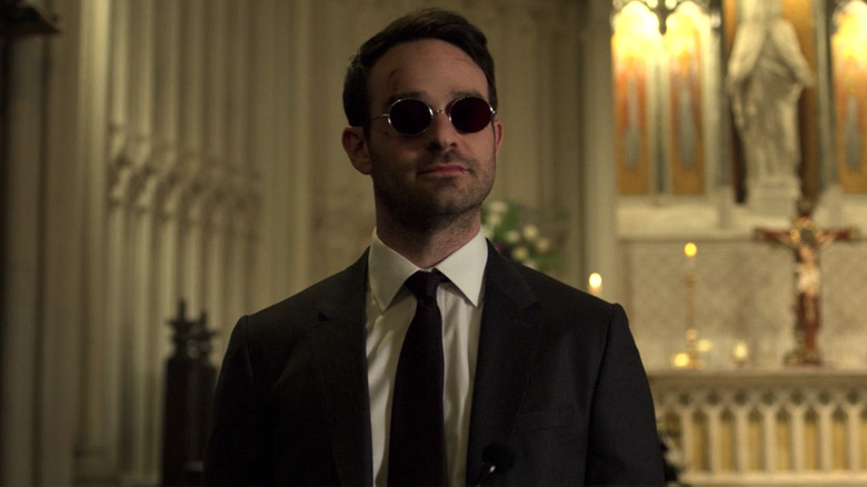 Matt Murdock standing in a church