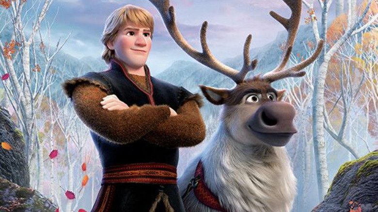 Kristoff standing with Sven