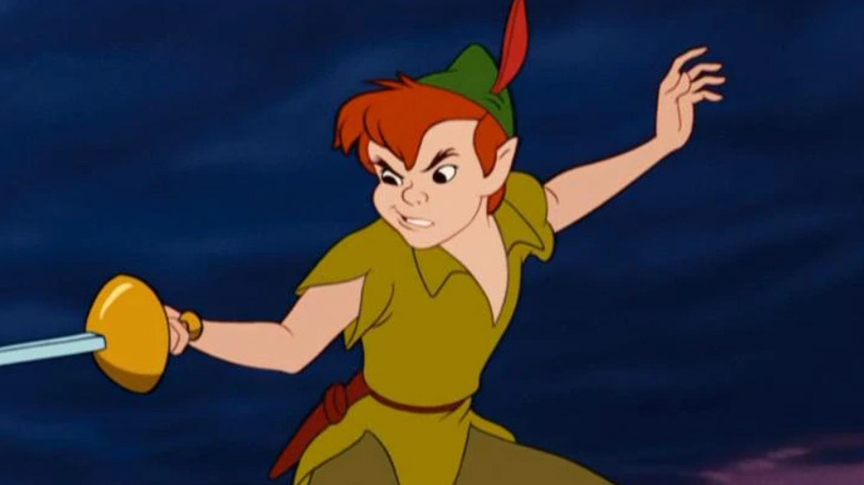 Peter Pan with a sword