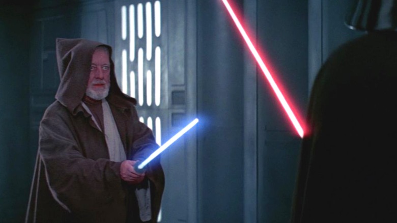 Ben Kenobi dueling Darth Vader