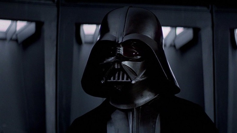Darth Vader talking on the Death Star