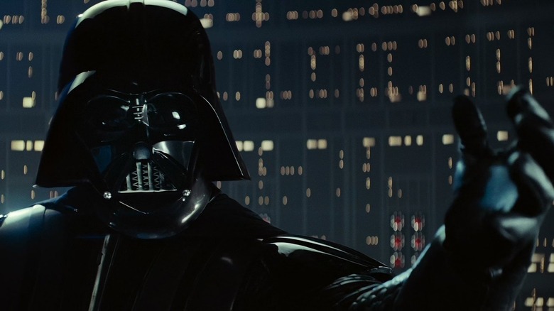 Darth Vader with his hand outstretched 