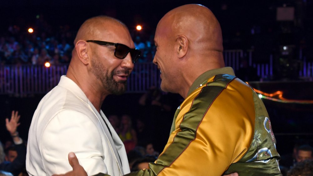 Dave Bautista and Dwayne Johnson