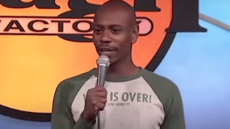 Chappelle performing at the Laugh Factory