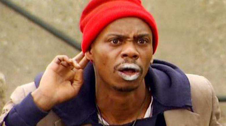 Chappelle with white lips during a sketch