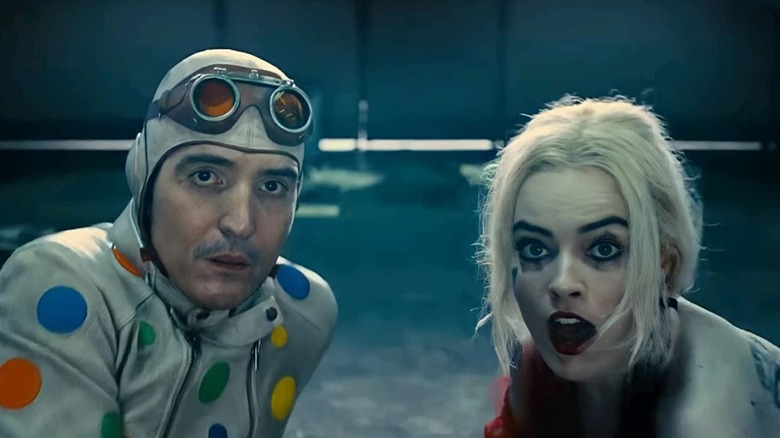 David Dastmalchian and Margot Robbie in "The Suicide Squad"