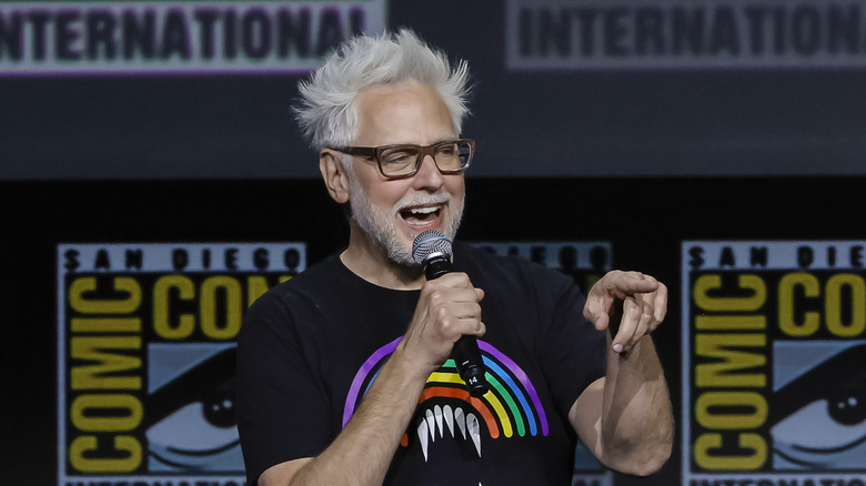 James Gunn speaking at San Diego Comic-Con