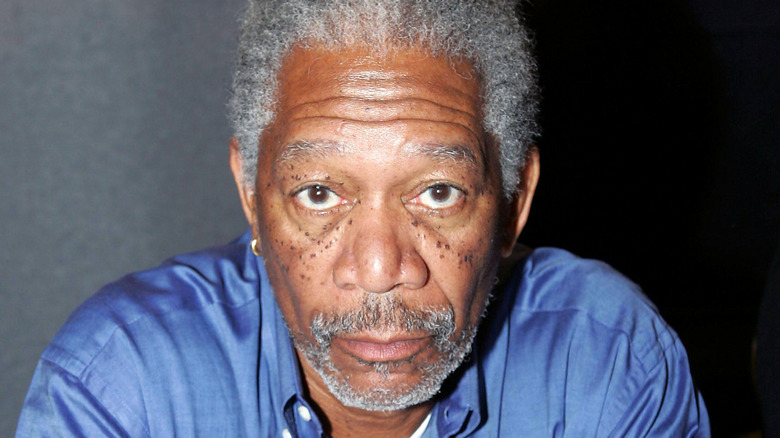 Morgan Freeman posing