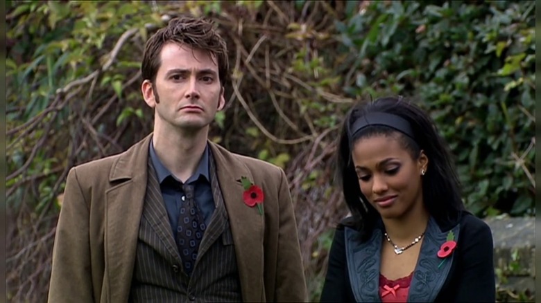 The Doctor and Martha Jones in the woods