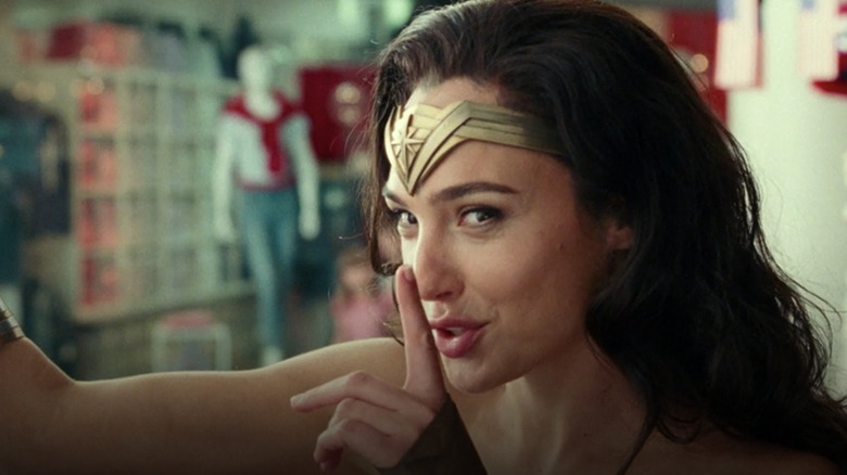 Wonder Woman apprehending a criminal