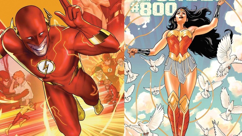 Wonder Woman and Flash cover art