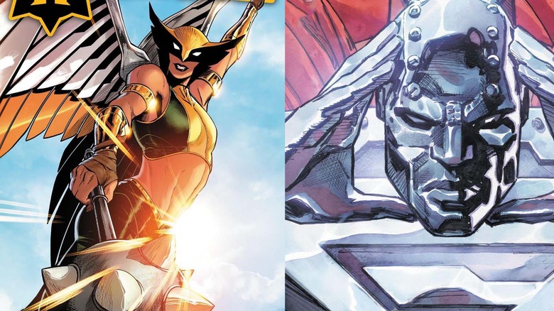 Hawkgirl and Steel Cover