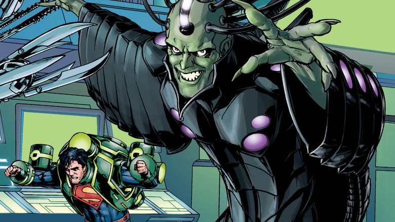 Brainiac smiling evilly