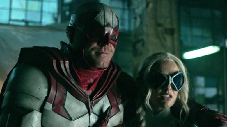 Hawk and Dove standing against each other