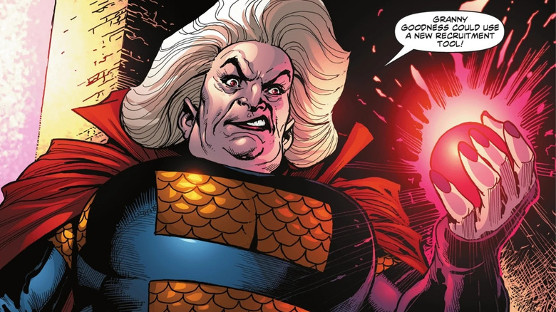 Granny Goodness scheming on Apokolips