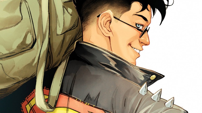 Superboy smiling 