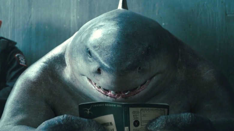 King Shark reading