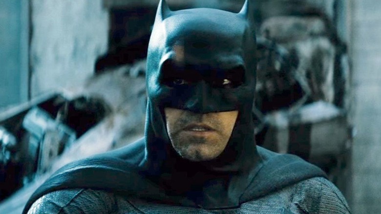 Batman looking angry