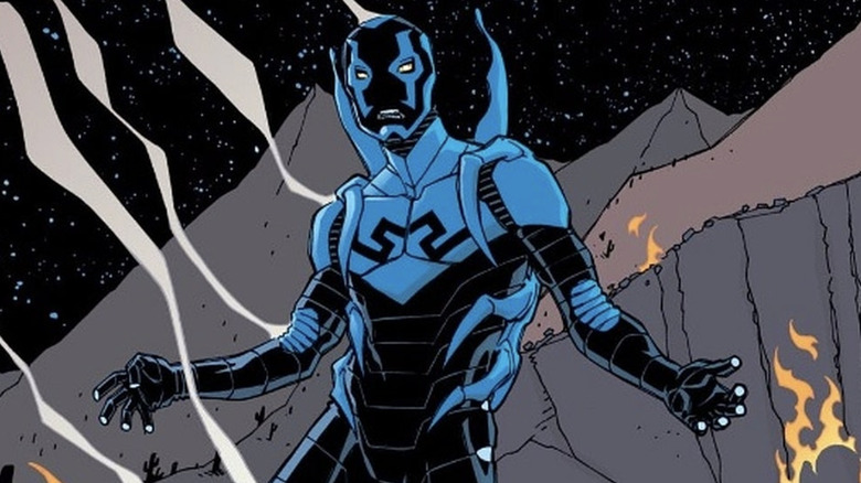 Blue Beetle returns to Earth