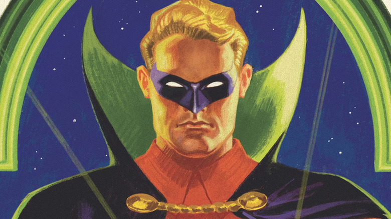 Alan Scott in his Green Lantern costume